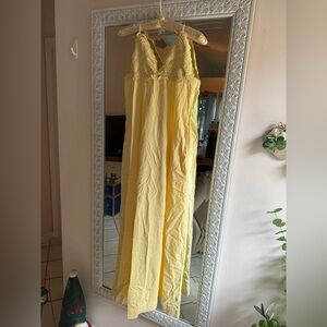 Free People Lovey Yellow Maxi Dress